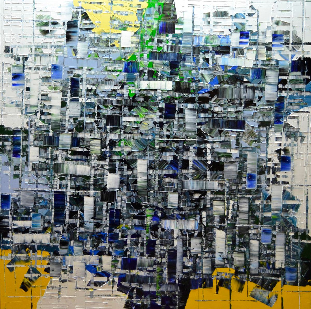 Tableau de ALAIN BECANNE a pour titre PEINTURE 12-2023-71 style abstrait dim : ALAIN BECANNEprix:1200