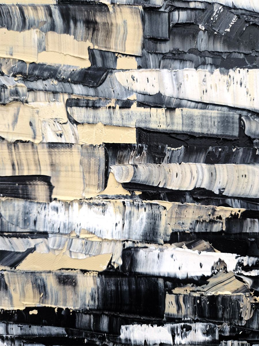 Tableau de ALAIN BECANNE a pour titre Peinture 12-2024-47 style abstrait dim : ALAIN BECANNEprix:950