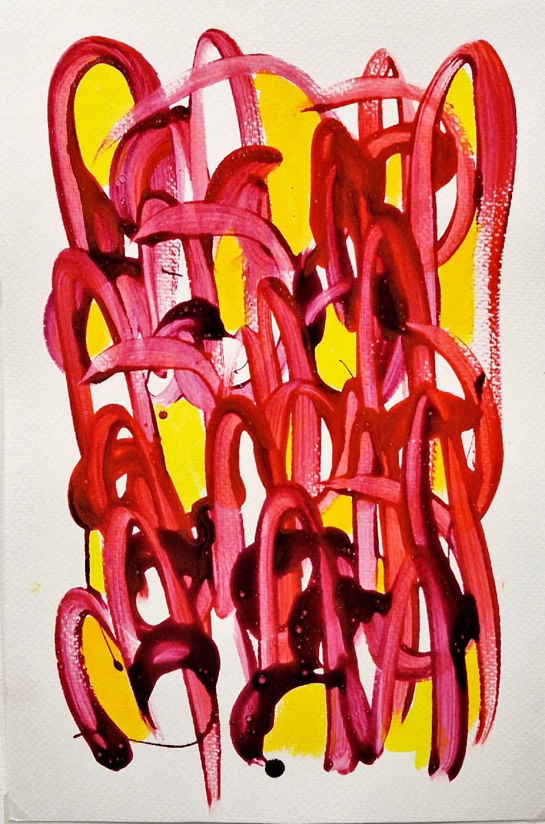 Dessin de STEPHANE RIME a pour titre noname D175 style abstrait dim : STEPHANE RIMEprix:55