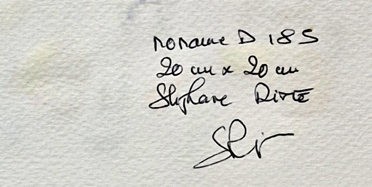 Dessin de STEPHANE RIME a pour titre noname D185 style abstrait dim : STEPHANE RIMEprix:50