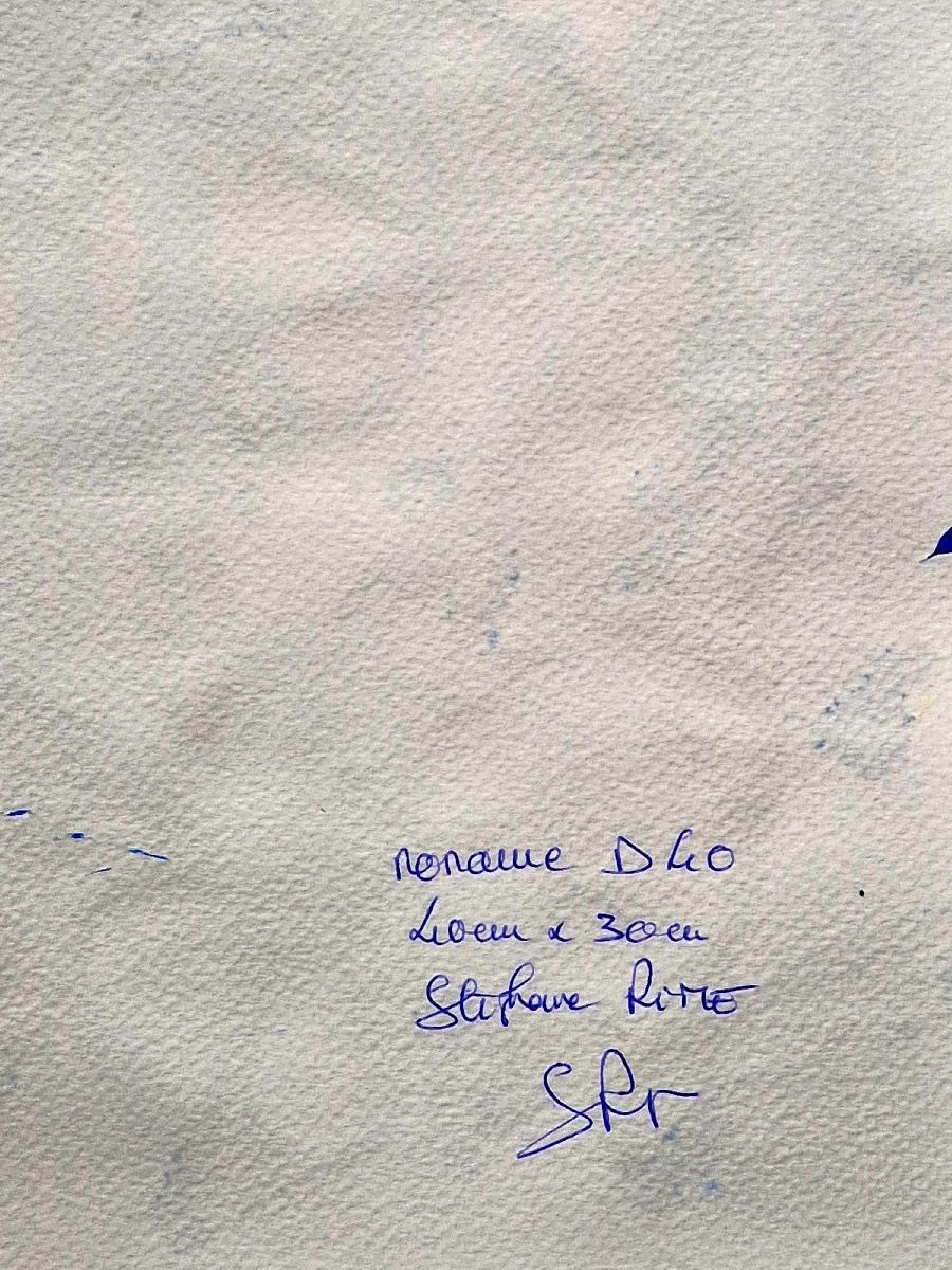 Dessin de STEPHANE RIME a pour titre noname D40 style abstrait dim : STEPHANE RIMEprix:70