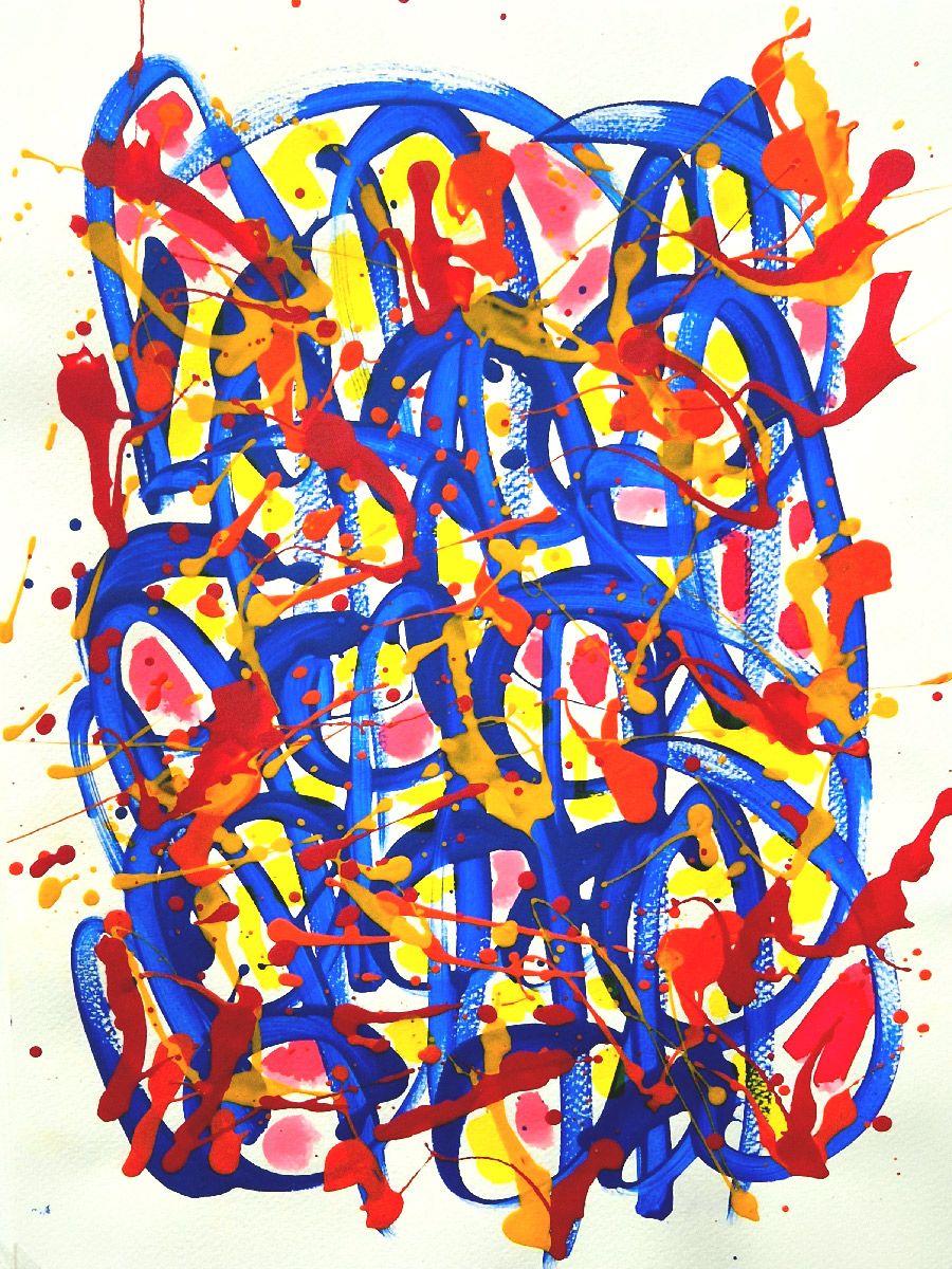 Dessin de STEPHANE RIME a pour titre noname D47 style abstrait dim : STEPHANE RIMEprix:70