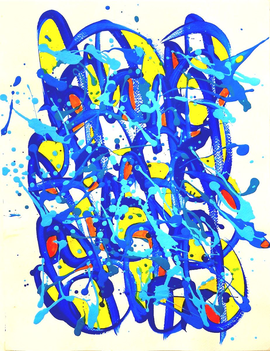 Dessin de STEPHANE RIME a pour titre noname D51 style abstrait dim : STEPHANE RIMEprix:70