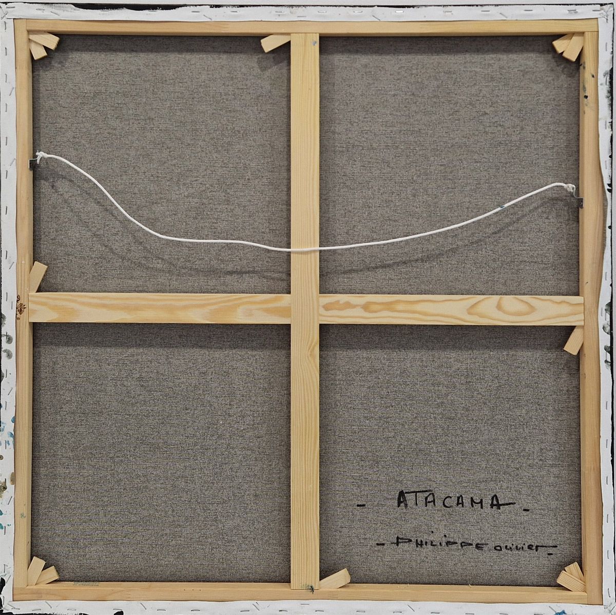 Tableau de Philippe Boliviera a pour titre Atacama III style abstrait dim : Philippe Bolivieraprix:550