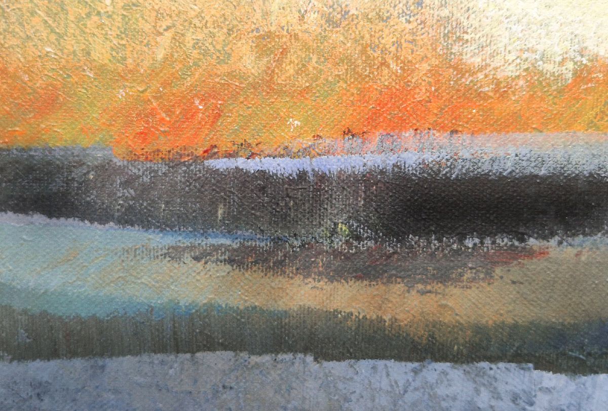 Tableau de N MAFFRE a pour titre La plaine 2 style figuratif dim : N MAFFREprix:800