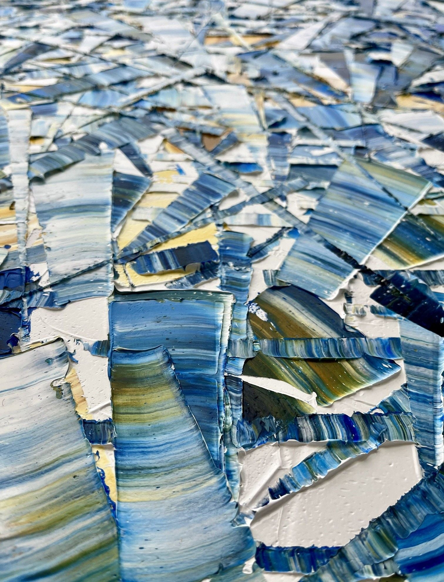 Tableau de ALAIN BECANNE a pour titre Peinture abstraite 04-2025-32 style abstrait dim : ALAIN BECANNEprix:1200