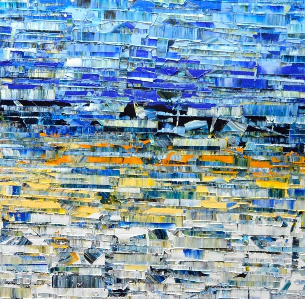 Tableau de ALAIN BECANNE a pour titre Peinture 03-2025-21 style abstrait dim : ALAIN BECANNEprix:1700