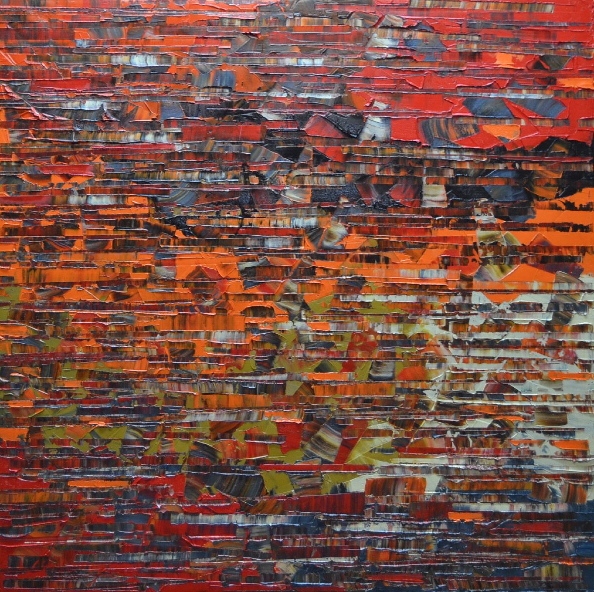 Tableau de ALAIN BECANNE a pour titre Peinture 09-2025-48 style abstrait dim : ALAIN BECANNEprix:900