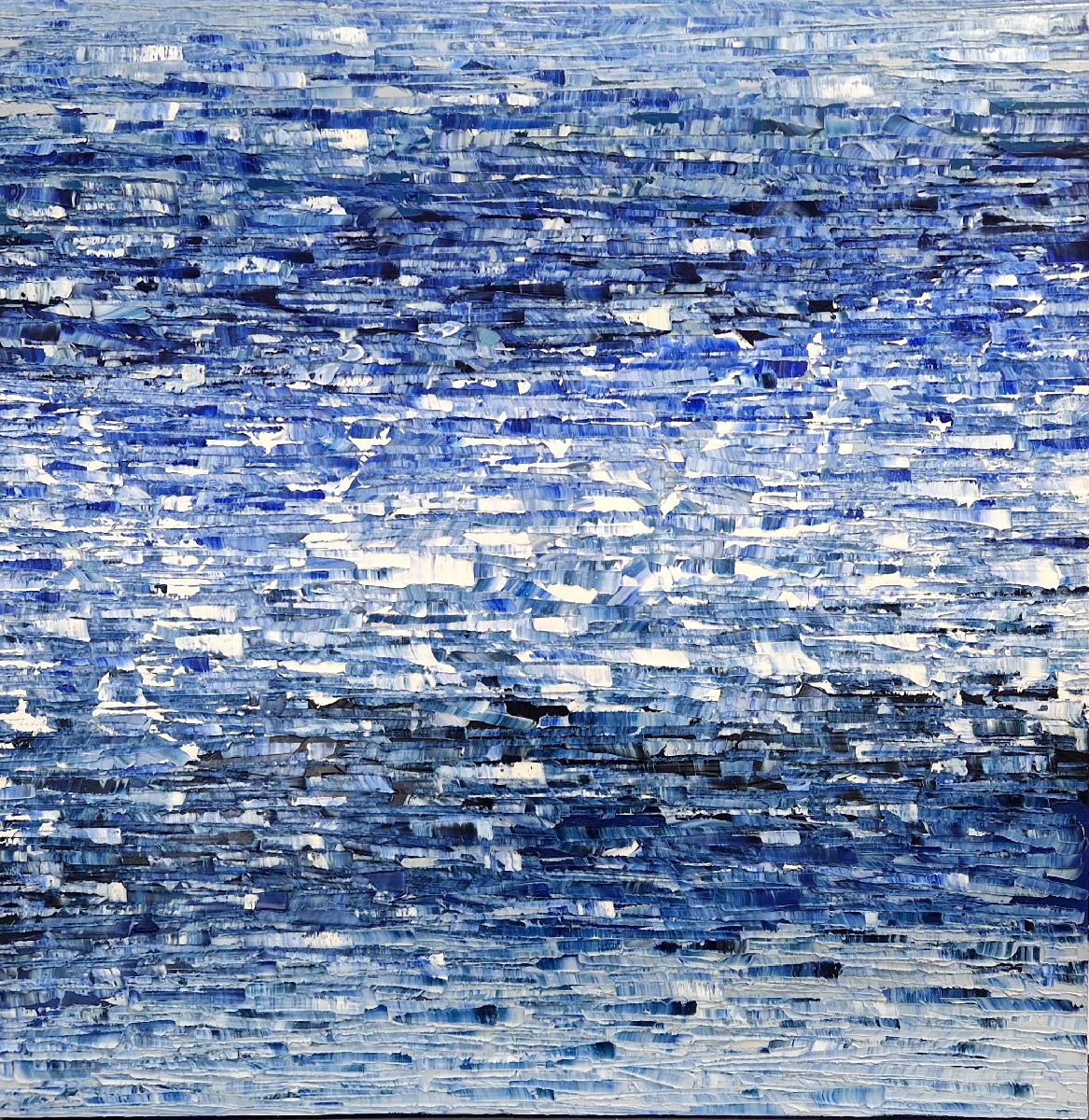 Tableau de ALAIN BECANNE a pour titre Peinture 02-2025-17 style abstrait dim : ALAIN BECANNEprix:900