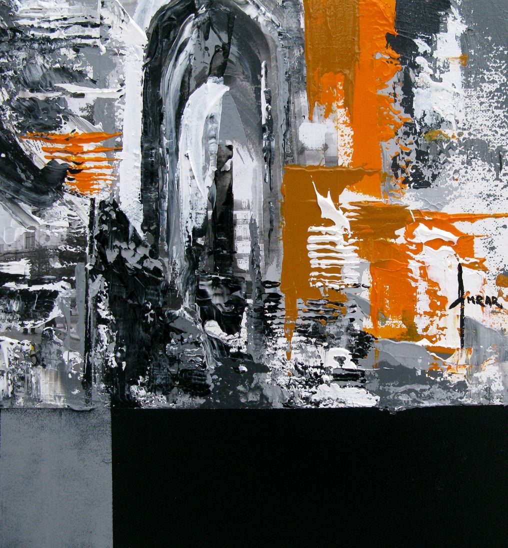 Tableau de FARID AMRAR a pour titre La Métamorphose style abstrait dim : FARID AMRARprix:380