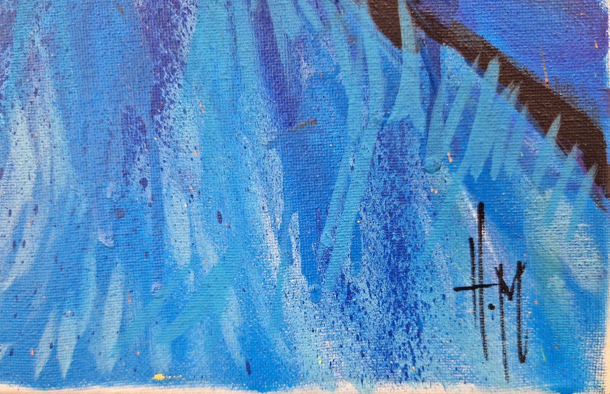 Tableau de ART HM a pour titre Van Gogh UV style figuratif, graphique dim : ART HMprix:800