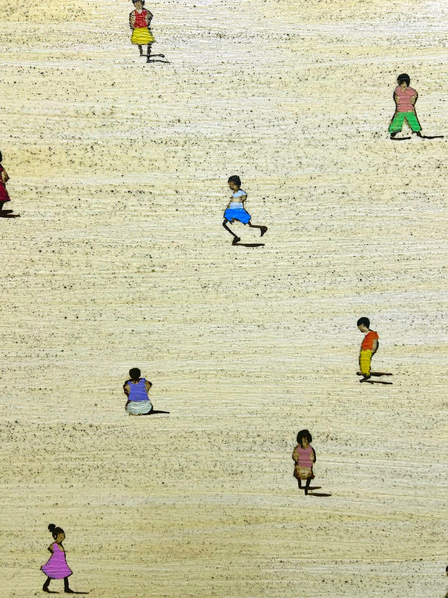 Tableau de MARCOS ZRIHEN NOWOTNY a pour titre Gamins/gamines style figuratif dim : MARCOS ZRIHEN NOWOTNYprix:700