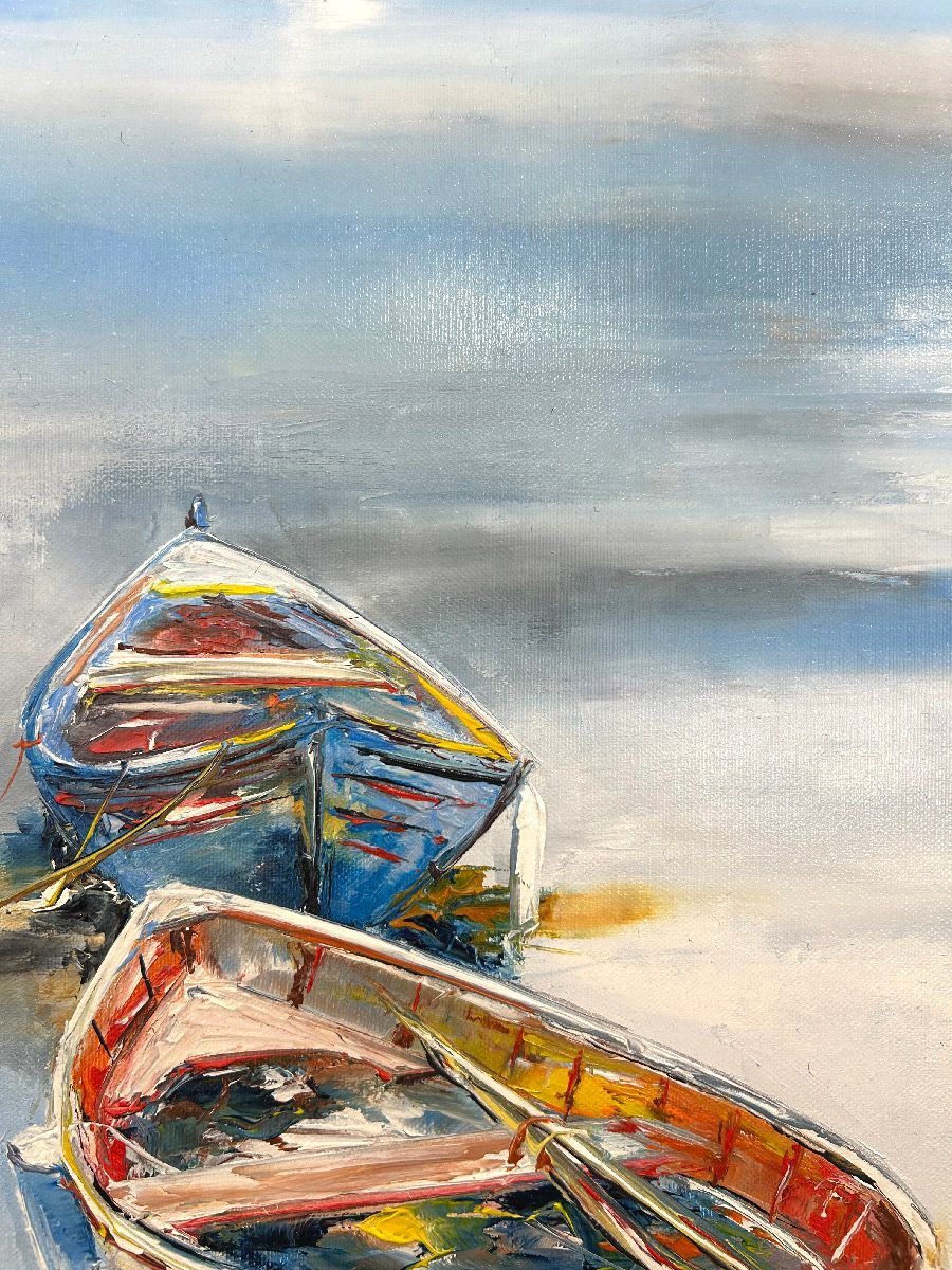 Tableau de PHIL a pour titre Dans la baie style figuratif dim : PHILprix:600