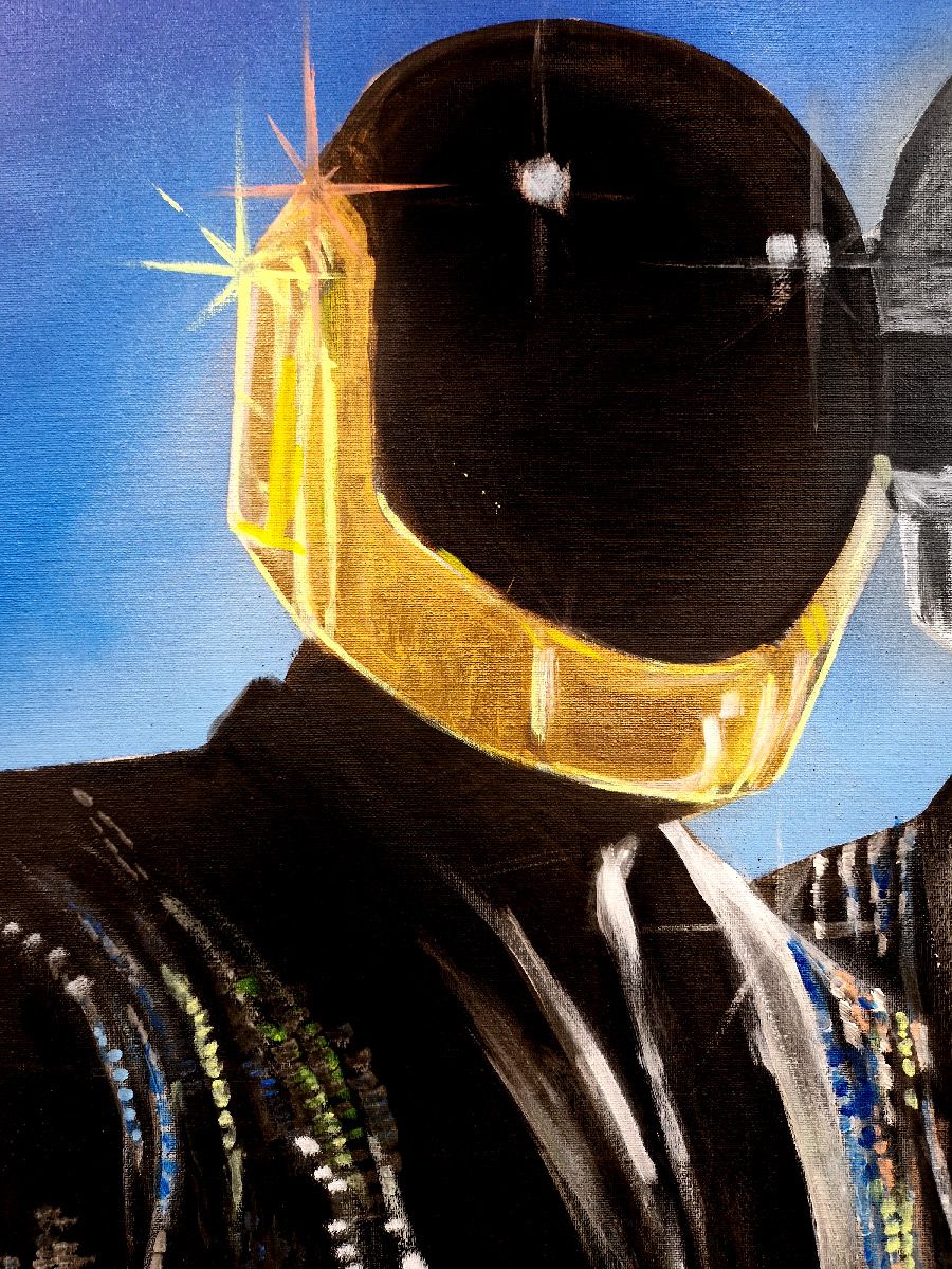Tableau de ART HM a pour titre Daft Punk style figuratif, graphique dim : ART HMprix:700
