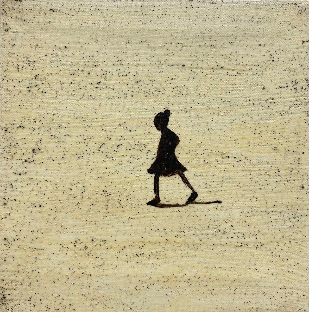 Tableau de MARCOS ZRIHEN NOWOTNY a pour titre ALONE (GIRL) style no dim : MARCOS ZRIHEN NOWOTNYprix:80