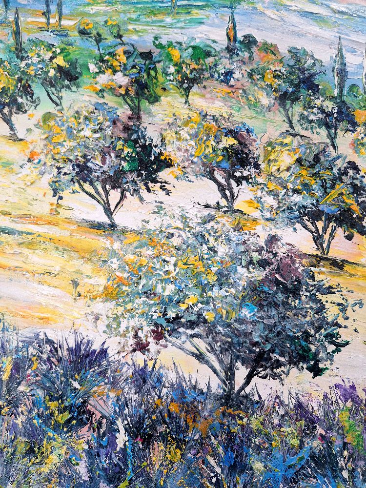 Tableau de PHIL a pour titre Provence 3 style figuratif dim : PHILprix:350