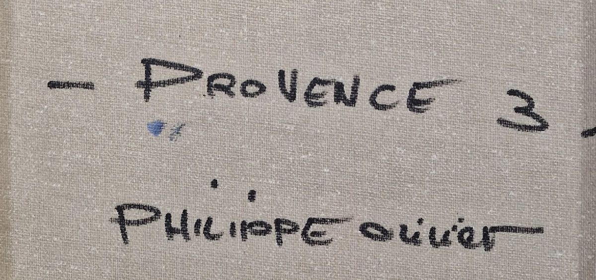 Tableau de PHIL a pour titre Provence 3 style figuratif dim : PHILprix:350