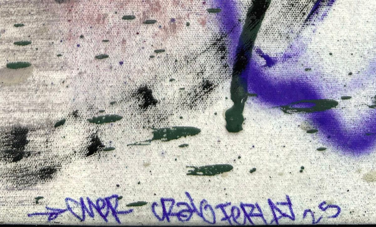 Tableau de Craig & Emer a pour titre Los pigeonos style graffiti, street art dim : Craig & Emerprix:200