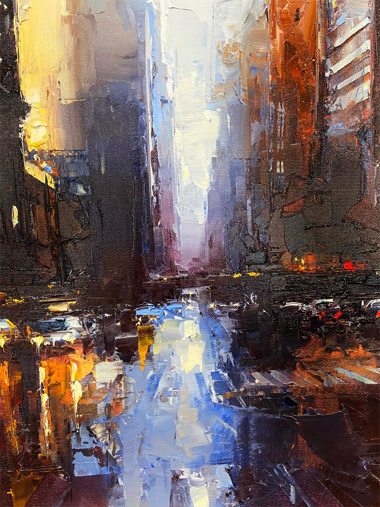 Tableau de BENOIT HAVARD a pour titre New York 42 NR Street style abstrait dim : BENOIT HAVARDprix:2125