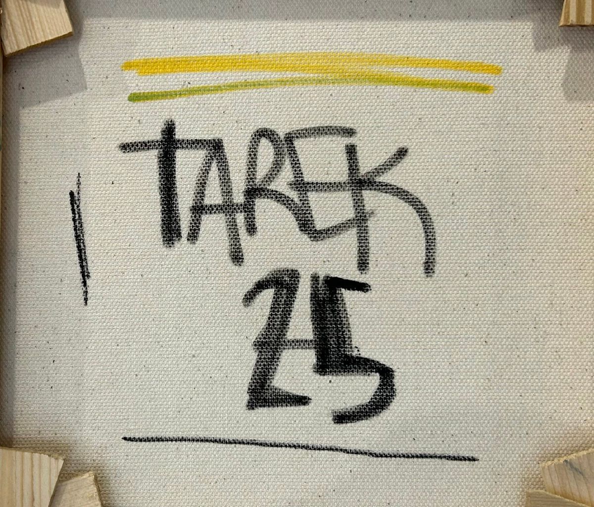 Tableau de TAREK a pour titre Goldorak style street art dim : TAREKprix:270