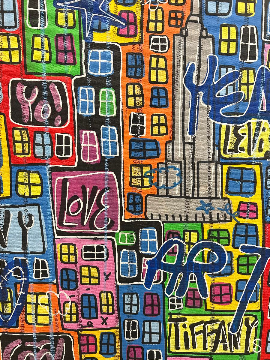 Tableau de RICO SAB a pour titre New-York love style street pop art dim : RICO SABprix:900