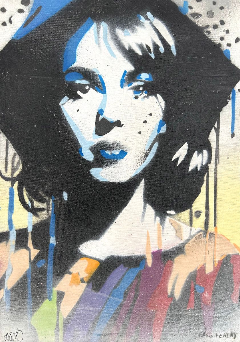 Tableau de Craig & Emer a pour titre Libertad style graffiti, street art dim : Craig & Emerprix:250