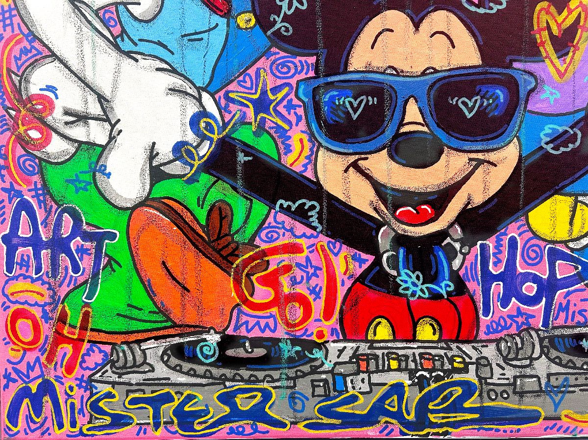Tableau de RICO SAB a pour titre Enjoy every moment style street pop art, street art dim : RICO SABprix:950