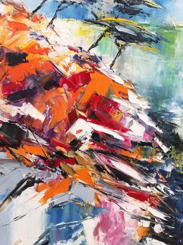 Tableau de PHIL a pour titre Calanques des Pins style abstrait dim : PHILprix:700