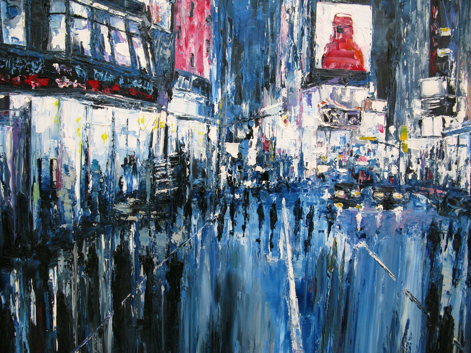 Tableau de PHIL a pour titre Timesquare style figuratif dim : PHILprix:700