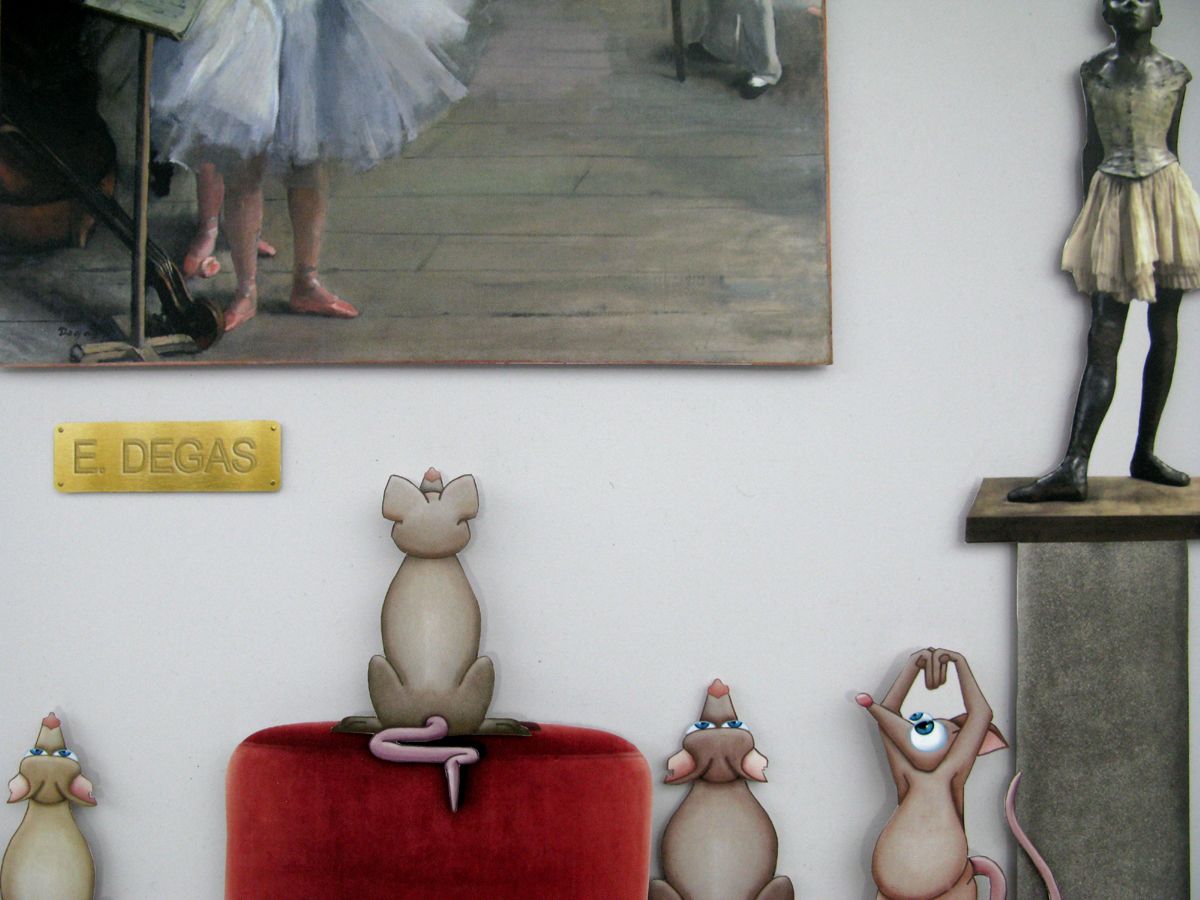 Tableau de L'ARTISTE PITRE a pour titre Pitre Vs Degas style figuratif, graphique dim : L'ARTISTE PITREprix:600