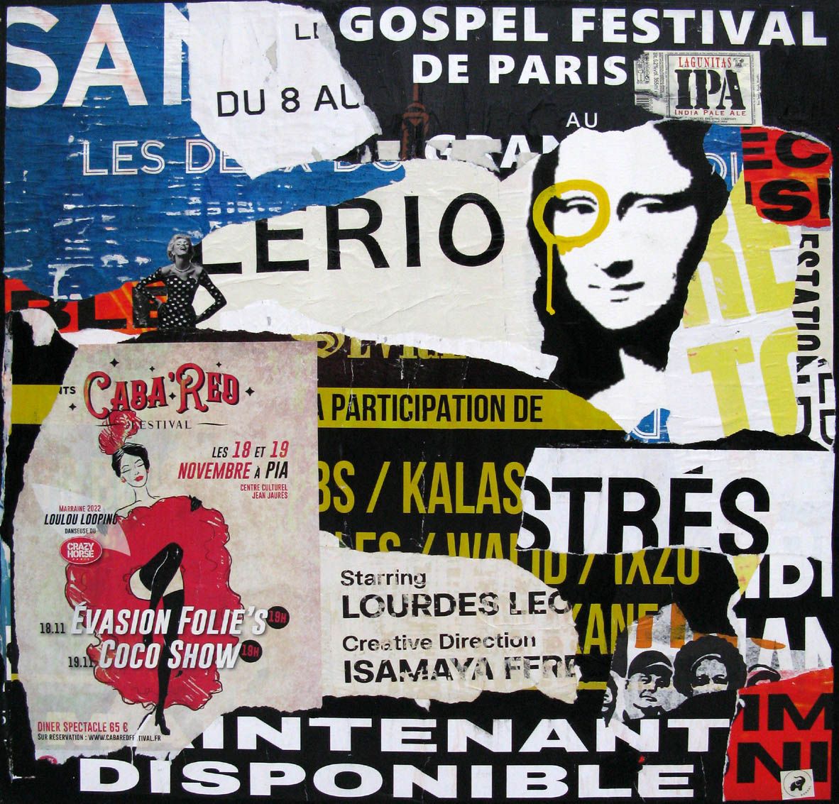 Tableau de PODKOL a pour titre Spectaculum style street art dim : PODKOLprix:550