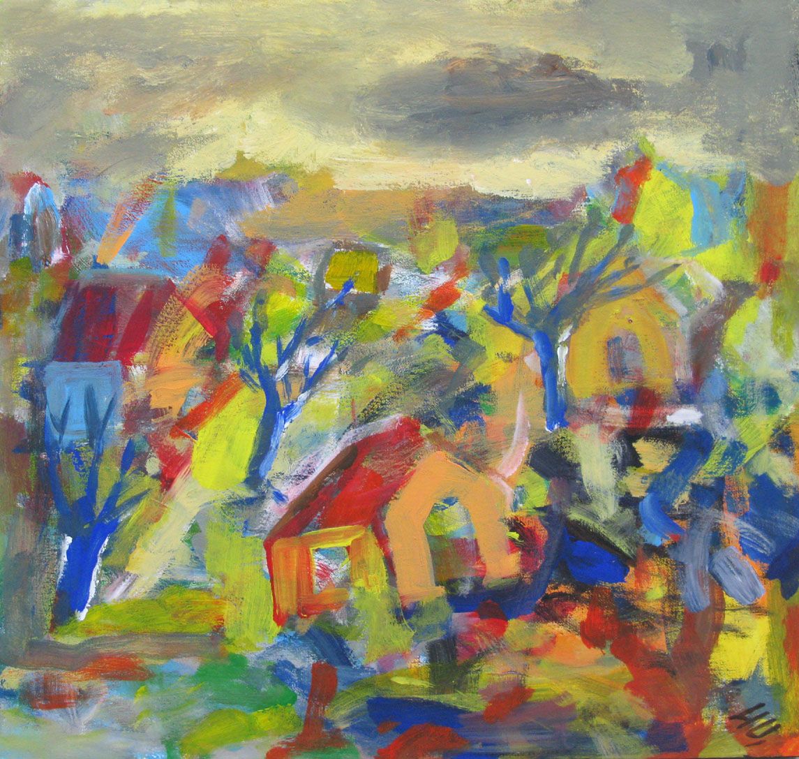 Tableau de IVAN TZONEV a pour titre Pontoise-3 style figuratif dim : IVAN TZONEVprix:300