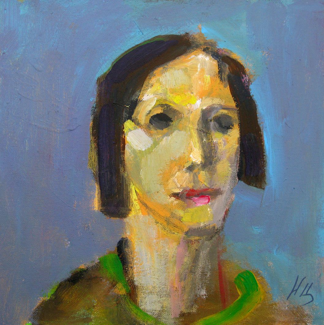 Tableau de IVAN TZONEV a pour titre Portrait-2 style figuratif dim : IVAN TZONEVprix:160