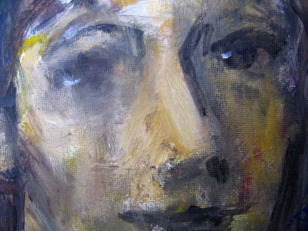Tableau de IVAN TZONEV a pour titre Portrait-5 style figuratif dim : IVAN TZONEVprix:160