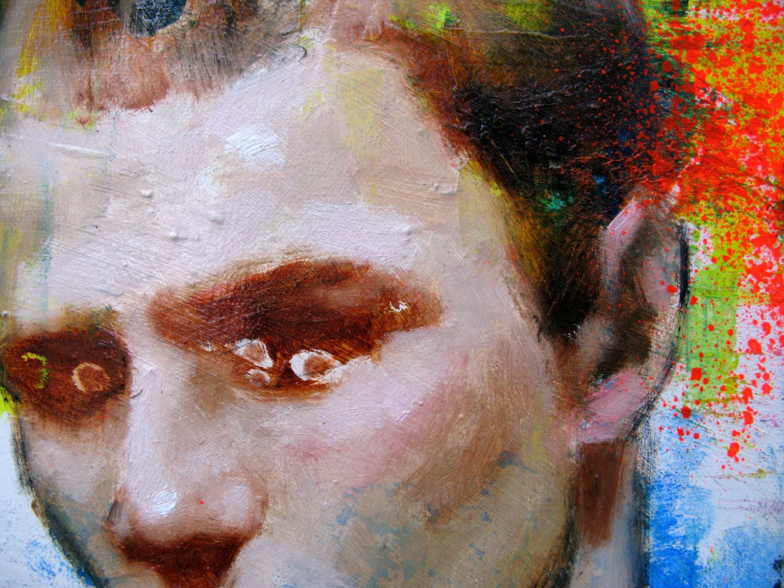 Tableau de NAWEL AUBERT a pour titre Reminiscence II style figuratif dim : NAWEL AUBERTprix:200