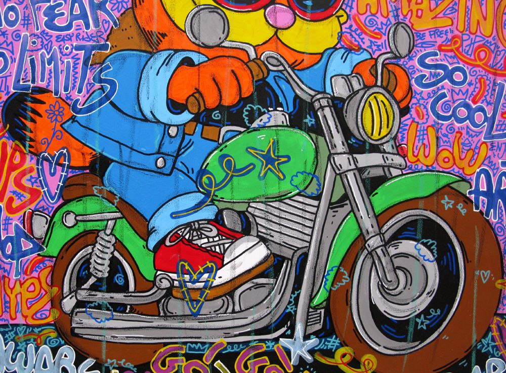 Tableau de RICO SAB a pour titre Amazing dreamer style street pop art, street art dim : RICO SABprix:950