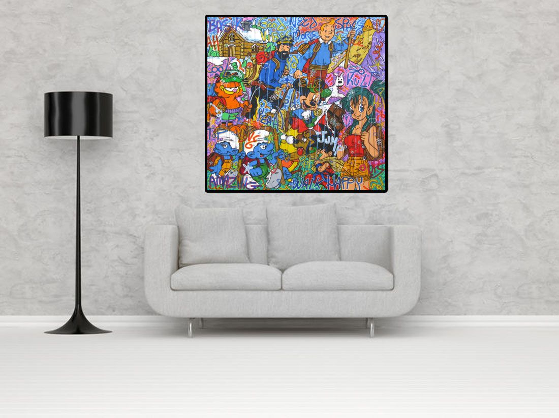 Tableau de RICO SAB a pour titre NEED MORE SPACE style graphique dim : RICO SABprix:1200