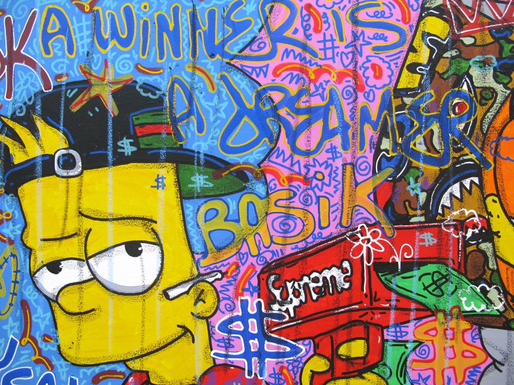 Tableau de RICO SAB a pour titre A WINNER IS A DREAMER style graphique dim : RICO SABprix:950