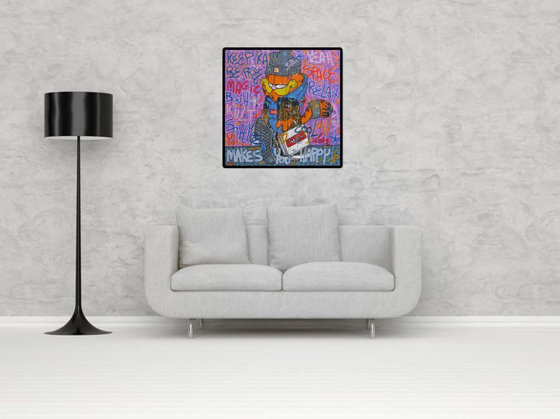 Tableau de RICO SAB a pour titre KEEP KALM BE SUPREME style graphique dim : RICO SABprix:600