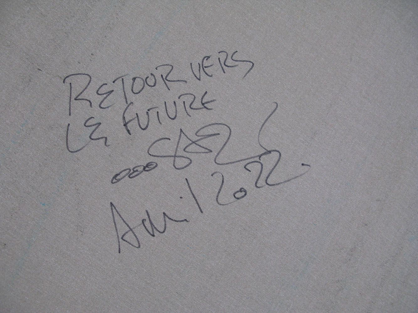 Tableau de RICO SAB a pour titre RETOUR VERS LE FUTUR style street pop art dim : RICO SABprix:1900