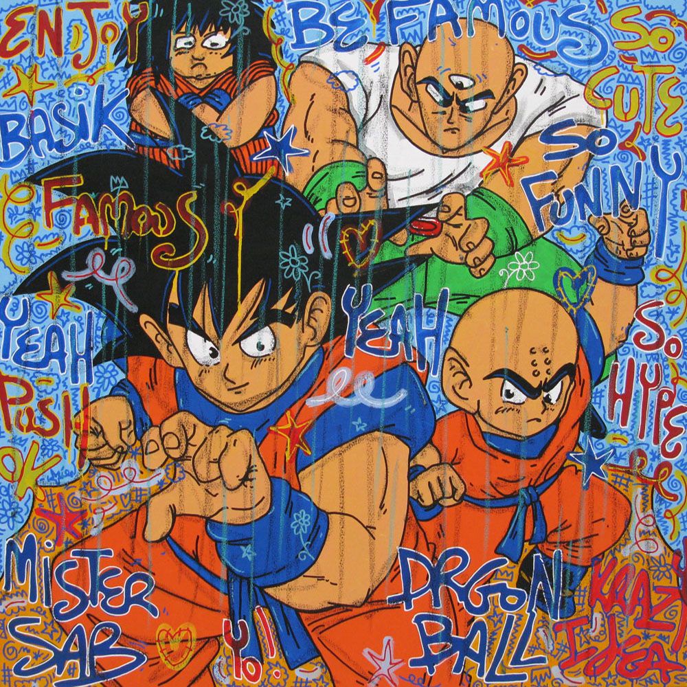 Tableau de RICO SAB a pour titre ENJOY BASIK style street pop art dim : RICO SABprix:950