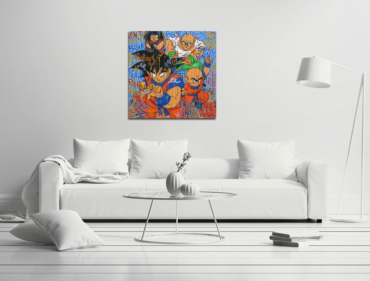 Tableau de RICO SAB a pour titre ENJOY BASIK style street pop art dim : RICO SABprix:950