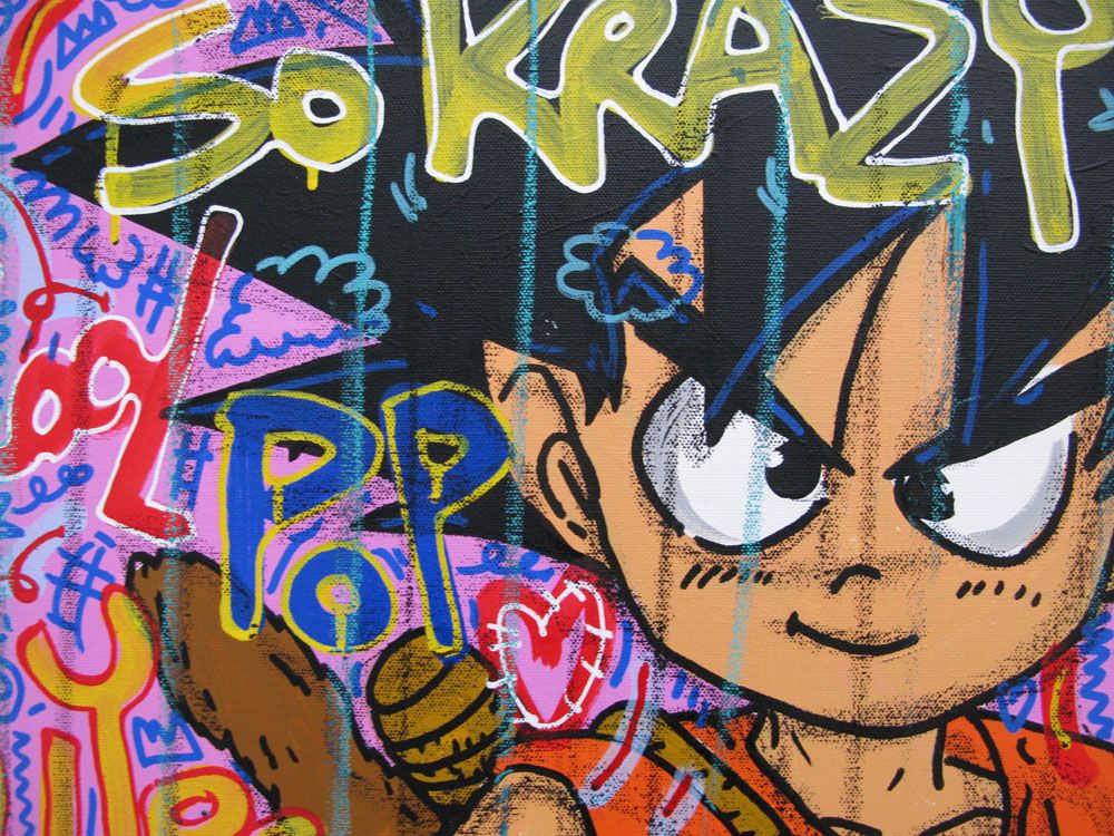 Tableau de RICO SAB a pour titre SO KRAZY style graphique dim : RICO SABprix:320