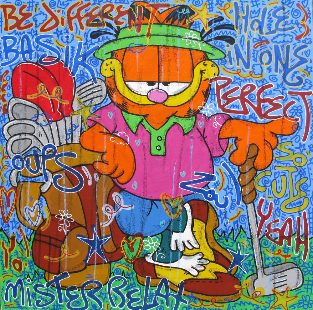 Tableau de RICO SAB a pour titre BE DIFFERENT style no dim : RICO SABprix:600
