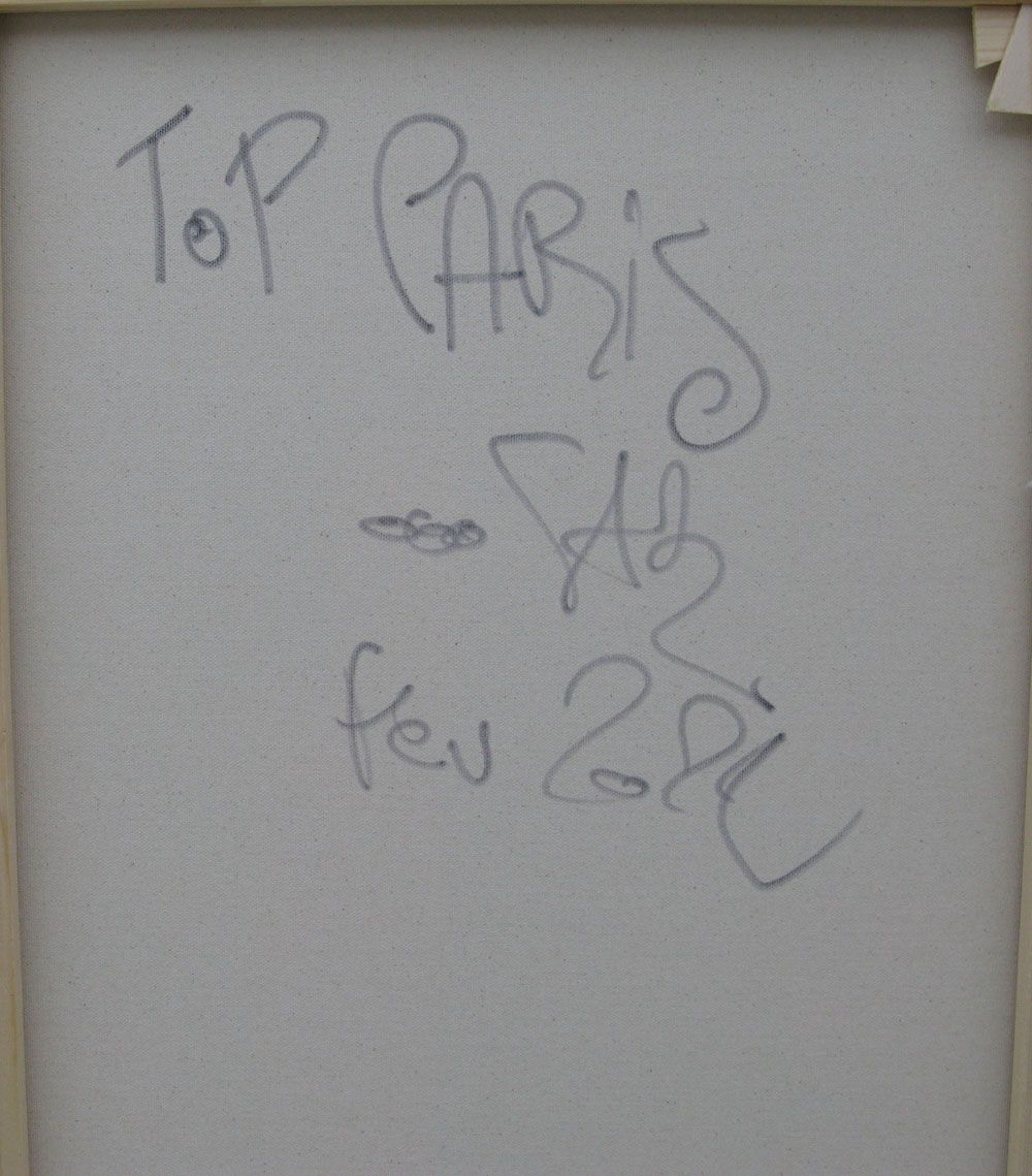 Tableau de RICO SAB a pour titre TOP PARIS style graphique dim : RICO SABprix:950