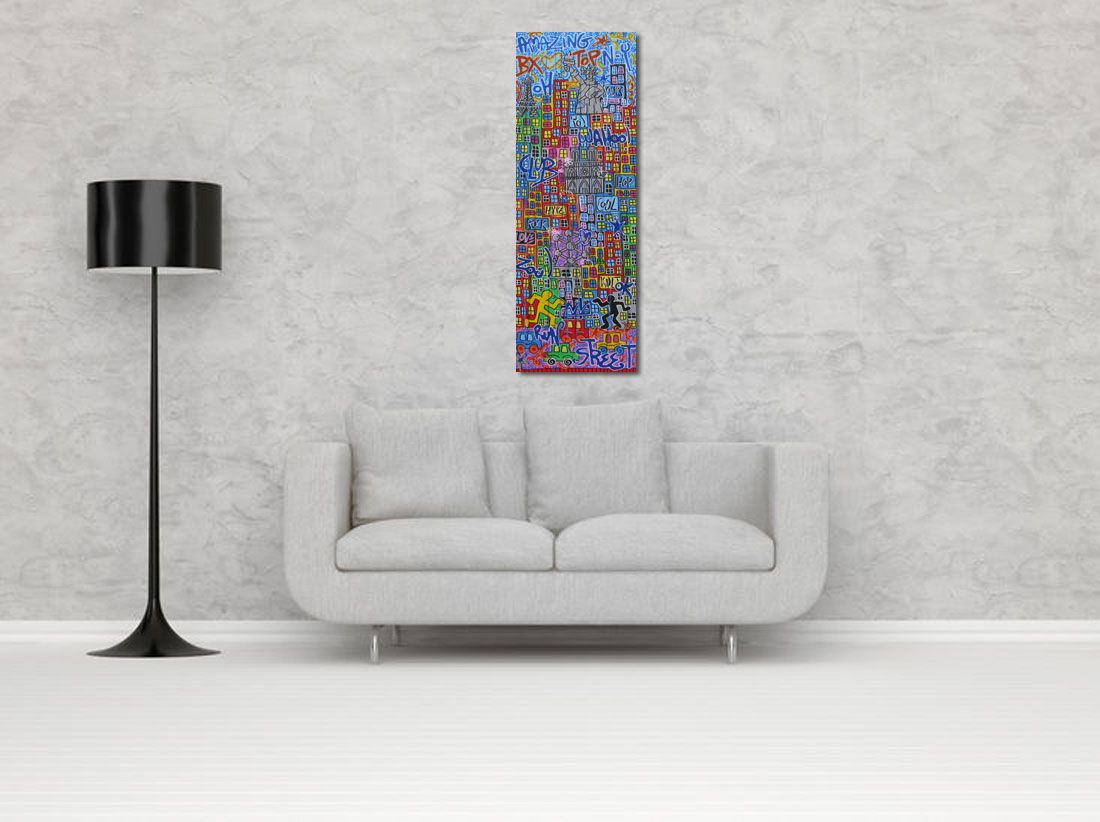 Tableau de RICO SAB a pour titre AMAZING PARIS NY BX style street pop art dim : RICO SABprix:900