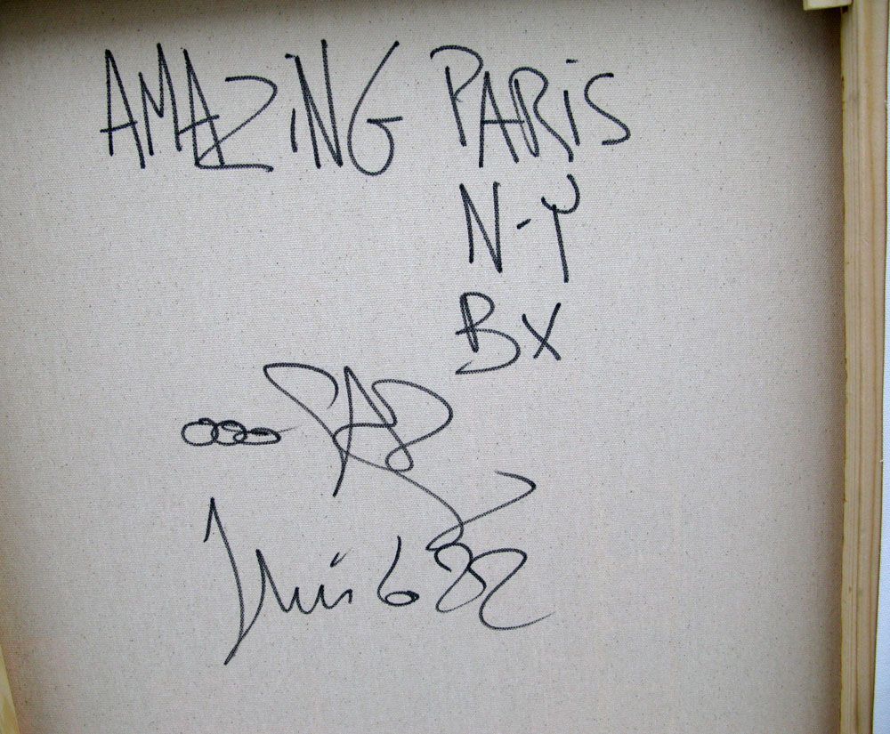Tableau de RICO SAB a pour titre AMAZING PARIS NY BX style street pop art dim : RICO SABprix:900