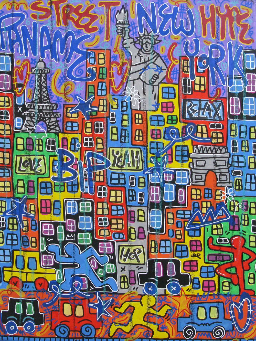 Tableau de RICO SAB a pour titre NEW YORK PANAME style no dim : RICO SABprix:
