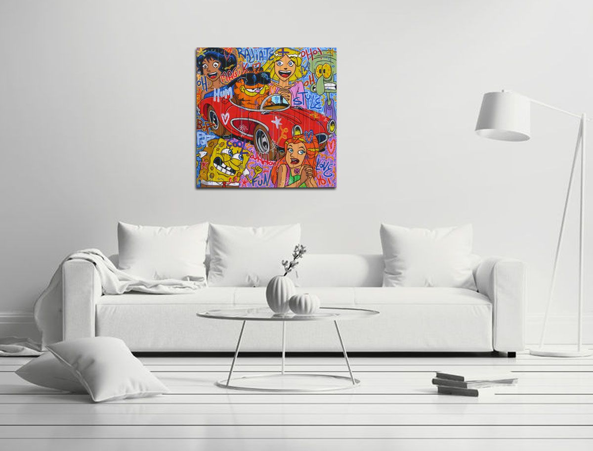 Tableau de RICO SAB a pour titre MAGIK STYLE style street pop art dim : RICO SABprix:950