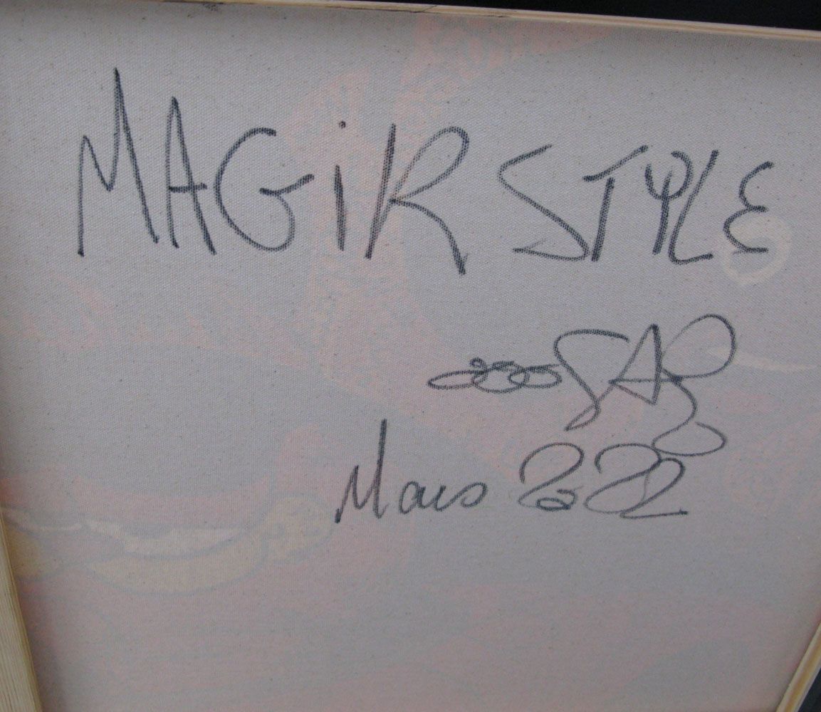Tableau de RICO SAB a pour titre MAGIK STYLE style street pop art dim : RICO SABprix:950